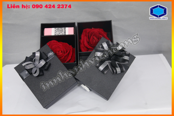 Địa chỉ chuyên bán hộp đưng hoa son dành tặng bạn gái nhân ngày lễ tình nhân 14/2 tại Hà Nội | Hop dung qua